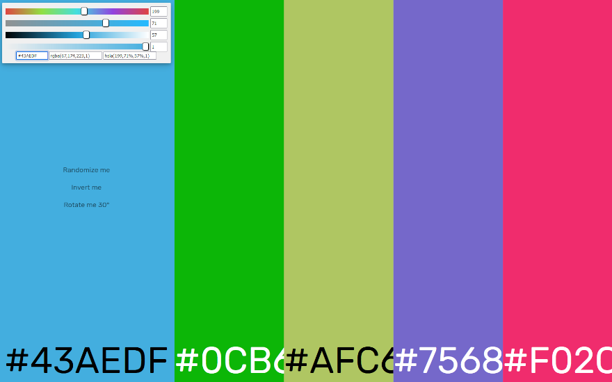 Screenshot of Colourkey