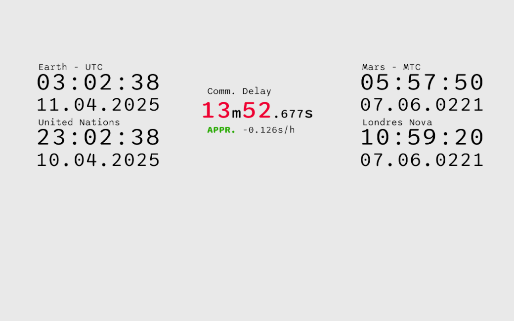 Screenshot of Expanse Clock